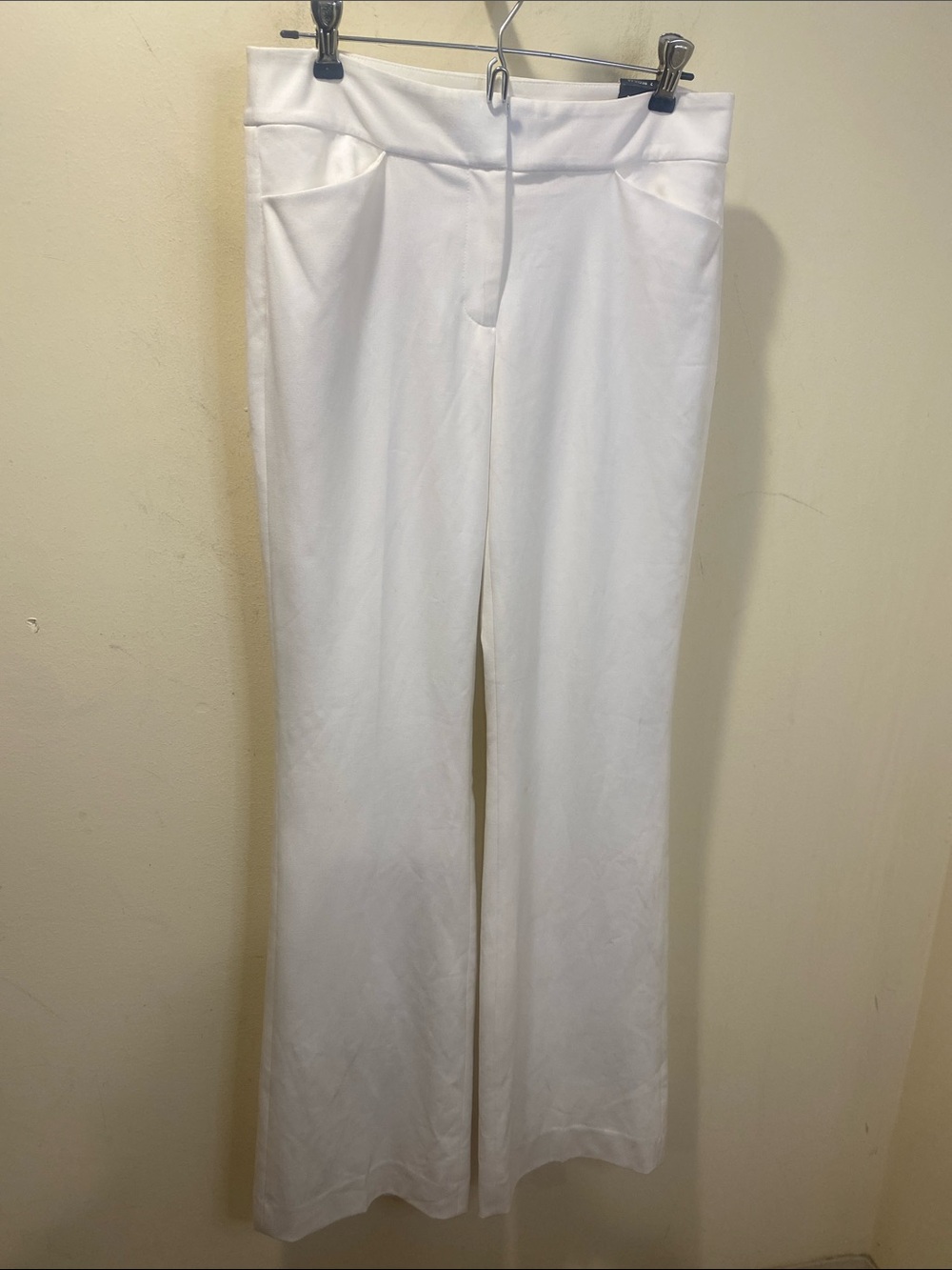 White House Black Market White Wide-Leg Women's Trousers Pants Sz 2R NWT